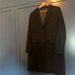 Uniqlo Black Wool & Cashmere Blend Coat